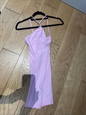 Light Pink Strappy Slip Dress